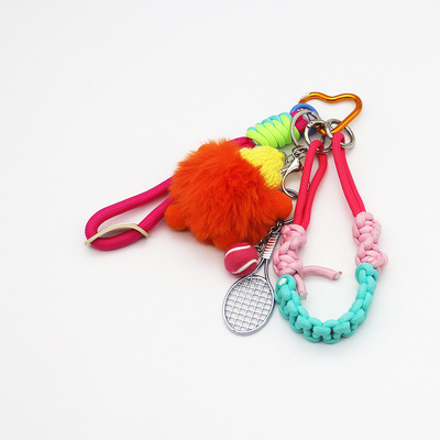 Spot new miu department hand tennis small doll bag pendant accessories car keychain