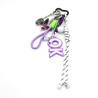 Spot can DIY handmade creative production golf black butterfly chain car keychain bag charm accessor
