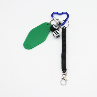 Spot can DIY niche miu system creative black eight dice string chain bag pendant accessories