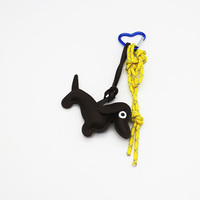 Spot DIY niche miu system creative yellow rope dachshund key chain bag pendant accessories
