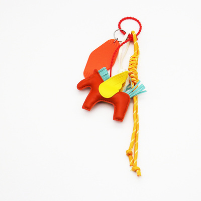Spot can DIY niche miu system creative red Pegasus red plate shoes key chain bag pendant accessories