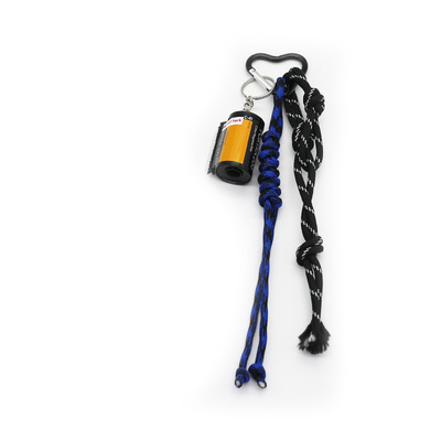 Yellow film reel blue rope pendant toy pearl chain string bag charm pendant silicone tag keychain