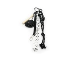 Black Baseball Glove Toys Black Spring Pearls Iron Chain Strips Strings Bags Hanging Pendants Charms
