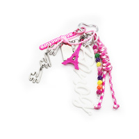 Eiffel Tower Creative Letters Toys Pendant Pearls Chain Strings Bags Pendant Hanging Jewelry Silicon