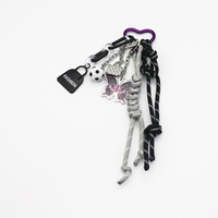 Spot can DIY handmade creative making soccer butterfly beat chain car keychain bag pendant accessori