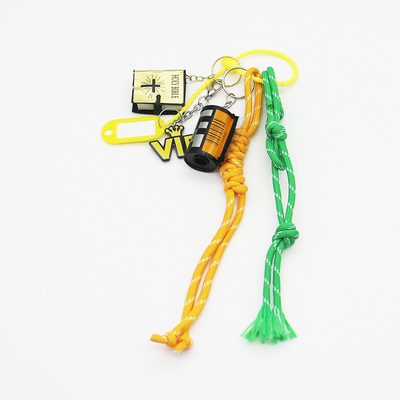 Spot can DIY niche miu system creative handmade yellow gum roll VIP string chain bag pendant accesso
