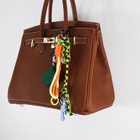 Ins blogger with the same niche miu system golf car keychain bag charm handmade couple braided lanya