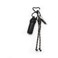 Creative letters brooch black lanyard pendant toy pearl chain string bag charm pendant silicone tag