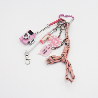 Spot can DIY niche miu system creative handmade chips camera string chain bag pendant accesso
