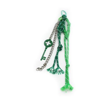 Green Lucky Straw Vintage Key Toys Pendant Pearls Iron Chain Strips Strings Bags Pendants Hanging Je