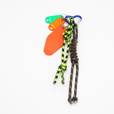 Spot can DIY niche miu system creative handmade orange nameplate string chain bag pendant accessorie