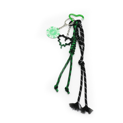 Green Chip Green Rope Green Heart Toy Pendant Pearl Chain String Bag Pendant Charm Silicone Tag Keyc