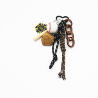 Spot can DIY niche miu system creative handmade chip baseball string chain bag pendant accessories