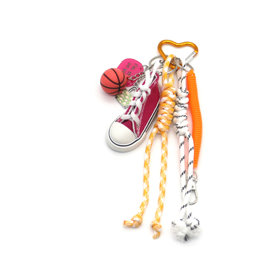 Basketball red boardshorts orange spring pendant toys creative letters pearl chain handbag pendant c