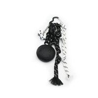 Dice Black Smiley Toys Pearls Iron Chain Strips Strings Bags Pendant Charms Silicone Tag Keychain