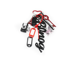 Eiffel Tower Creative Letters Camera Toys Pendant Pearls Chain Strings Bags Pendant Charms Silicone