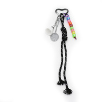 Badminton creative letters string toys pearl chain string handbag bag pendant charm silicone tag key
