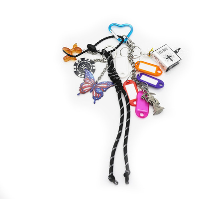 Bible Death American Flag Butterfly Toys Pendant Creative Letters Pearls Chain Strips Bags Pendant C