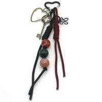 Vintage key hanging beads love buckle pendant toys creative letters pearl chain string handbag bag c
