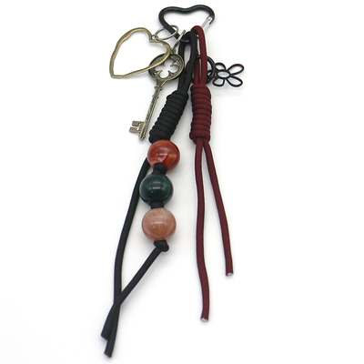 Vintage key hanging beads love buckle pendant toys creative letters pearl chain string handbag bag c