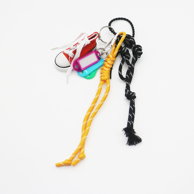 Stock can be DIY handmade creative production red boardshorts tag chain car keychain bag pendant acc