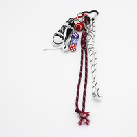 Spot can DIY handmade creative making dice black shoes chain car keychain bag charm accessories