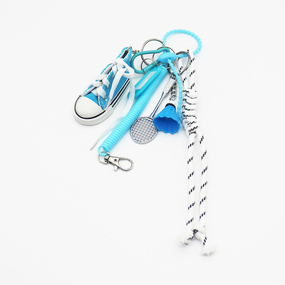 Spot can DIY handmade creative making blueboard shoes badminton chain car keychain bag charm accesso
