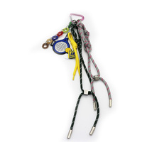 ins blogger the same niche miu tennis racket car keychain bag charm handmade couple braided lanyard