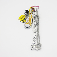 Ins blogger with the same niche miu yellow shoes black eight car keychain charm handmade couple brai