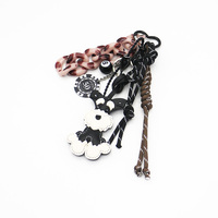 Spot can DIY handmade creative making stick black eight sailor dog chain car keychain bag charm acce