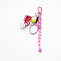 Spot can DIY niche miu system creative pink tennis red slipper string chain bag pendant accessories