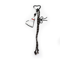 Badminton bow black lanyard pendant toy pearl chain string bag charm charm silicone tag keychain