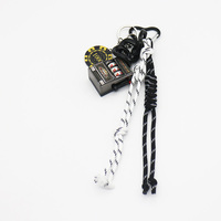Shaking machine one thousand chips pearl chain string handbag pendant charm silicone tag keychain
