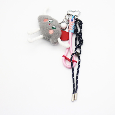 Spot new miu department hand ursine ping pong ball pendant accessories car keychain