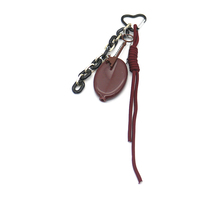 Vintage Key Lemon Slice Pendant Toys Creative Alphabet Pearl Chain String Bag Pendant Charm Silicone