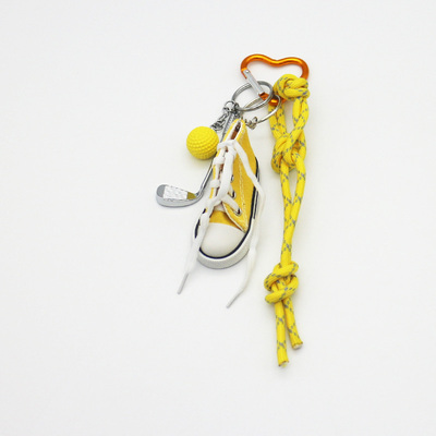 Spot can DIY niche miu system creative golf yellowboard shoes key chain bag pendant accessories