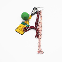 ins blogger the same niche miu system vest basketball car keychain bag charm handmade couple braided