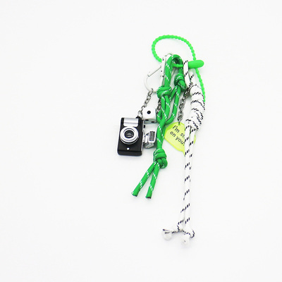 Spot can DIY niche miu system creative handmade camera green rope string chain bag pendant accessori